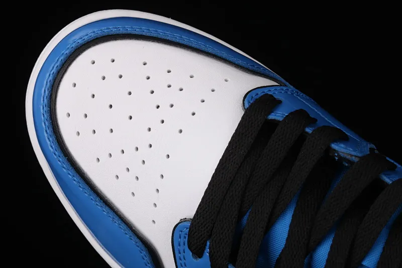 All categories Air Jordan Jordan series basketball shoes Air Jordan 1 Mid G version pure original Air Jordan 1 Mid AJ1 Joe 1 patent leather white and blue two-dimensional small lightning Chinese basketball shoes DD6834-402